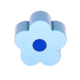 Motivperle Blume 'babyblau' 1616 auf Lager